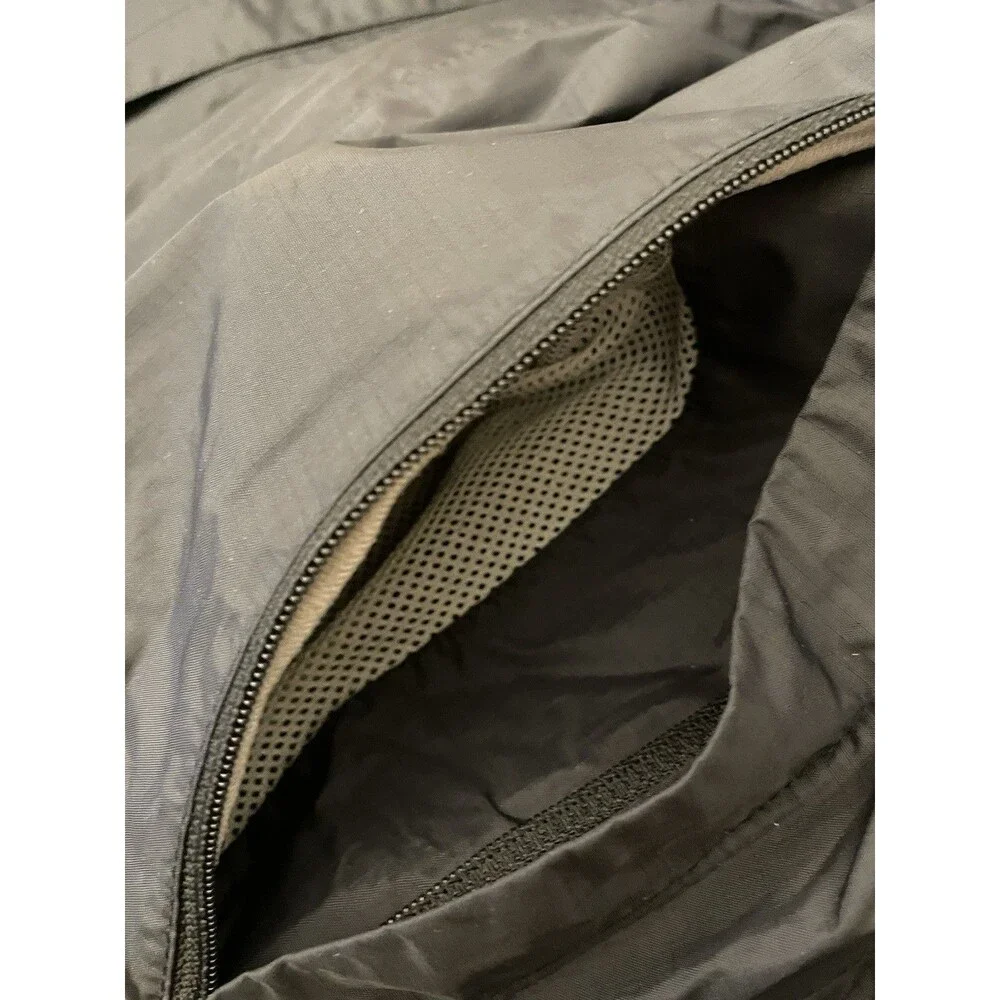 The North Face Jacket M Medium 46” Zip Long Sleeve Black Outdoor Fishing Nylon